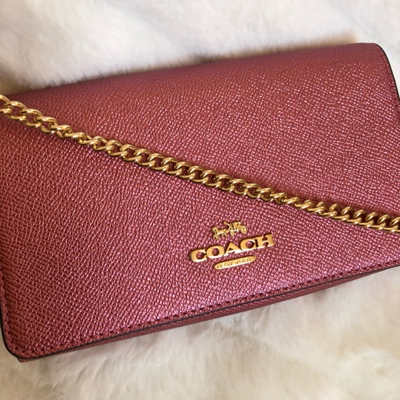 Coach Handbags - NWT Coach metallic Crossbody